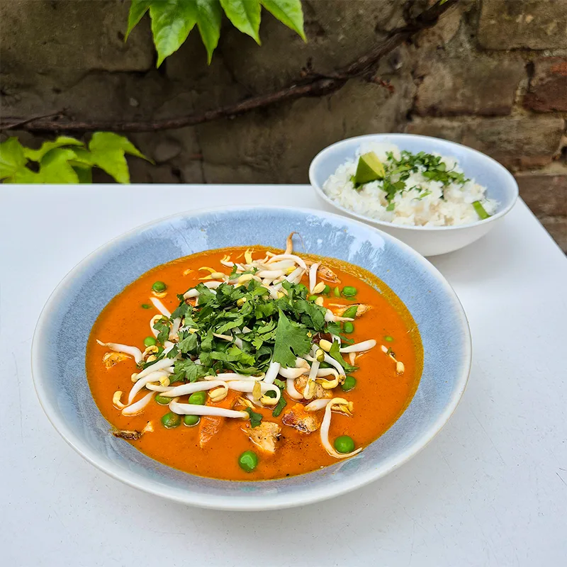 Indické butter chicken